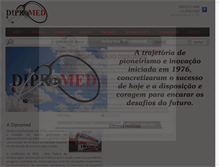 Tablet Screenshot of dipromed.com.br